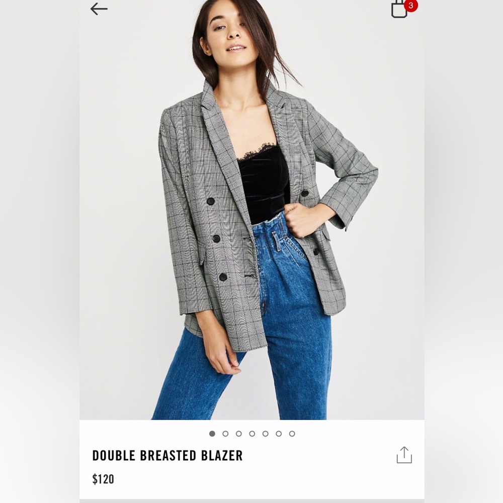 Abercrombie & Fitch double breasted blazer
